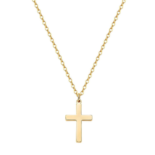 18K gold plated Stainless steel "Crosses" necklace