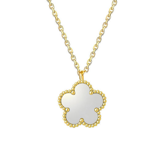 18K gold plated Stainless steel "Flower" necklace